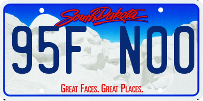 SD license plate 95FN00