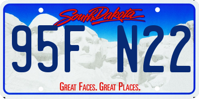 SD license plate 95FN22