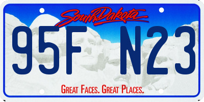 SD license plate 95FN23
