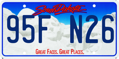 SD license plate 95FN26