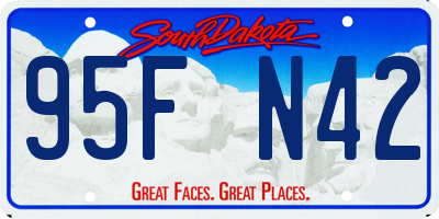 SD license plate 95FN42