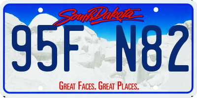 SD license plate 95FN82
