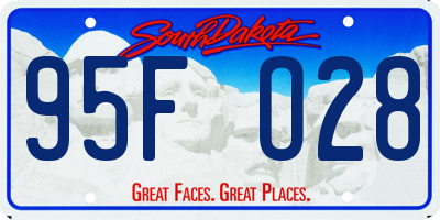 SD license plate 95FO28