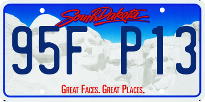 SD license plate 95FP13