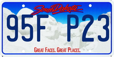 SD license plate 95FP23