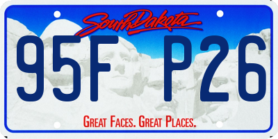 SD license plate 95FP26