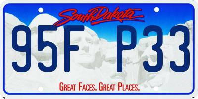 SD license plate 95FP33