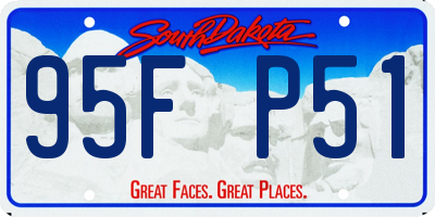 SD license plate 95FP51
