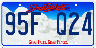 SD license plate 95FQ24