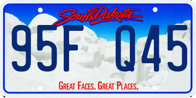 SD license plate 95FQ45