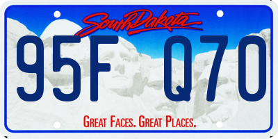 SD license plate 95FQ70