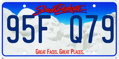 SD license plate 95FQ79