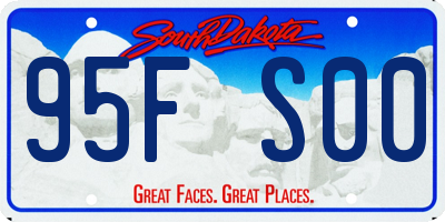 SD license plate 95FS00