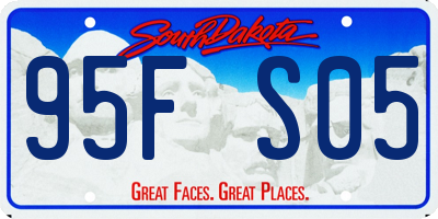SD license plate 95FS05