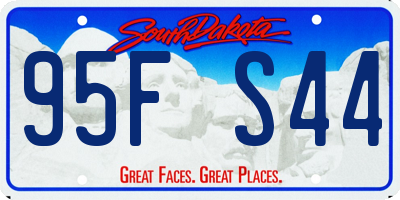 SD license plate 95FS44