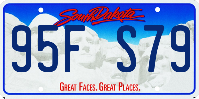SD license plate 95FS79
