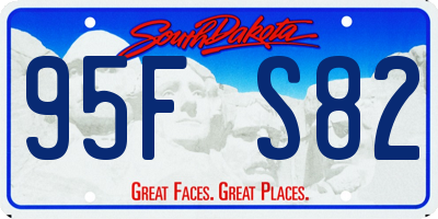 SD license plate 95FS82