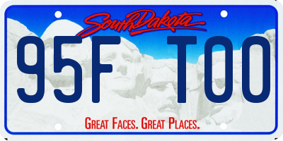 SD license plate 95FT00