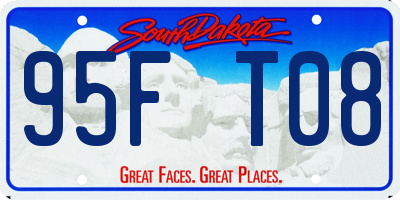 SD license plate 95FT08