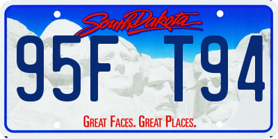 SD license plate 95FT94