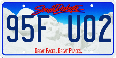 SD license plate 95FU02