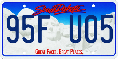 SD license plate 95FU05