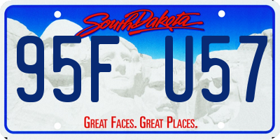 SD license plate 95FU57