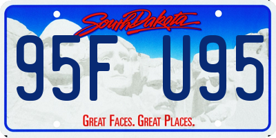 SD license plate 95FU95