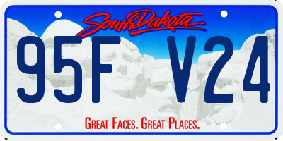 SD license plate 95FV24