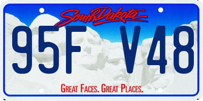 SD license plate 95FV48