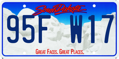SD license plate 95FW17
