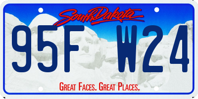 SD license plate 95FW24