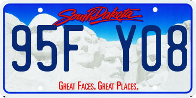SD license plate 95FY08