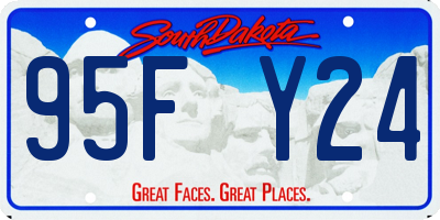 SD license plate 95FY24
