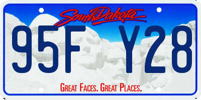 SD license plate 95FY28
