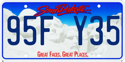 SD license plate 95FY35