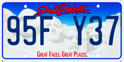 SD license plate 95FY37