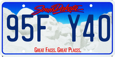 SD license plate 95FY40