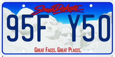 SD license plate 95FY50