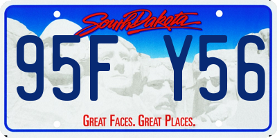 SD license plate 95FY56