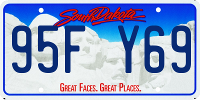 SD license plate 95FY69
