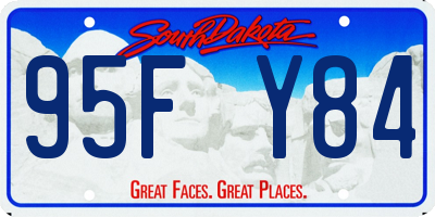 SD license plate 95FY84