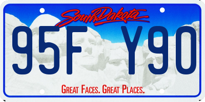 SD license plate 95FY90