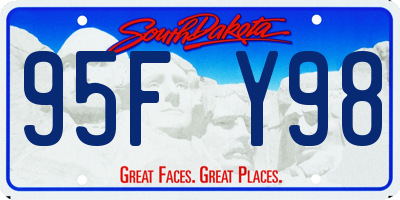 SD license plate 95FY98