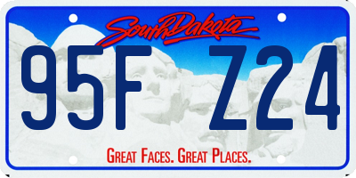 SD license plate 95FZ24