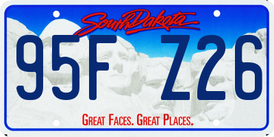 SD license plate 95FZ26