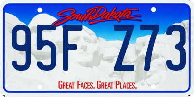 SD license plate 95FZ73