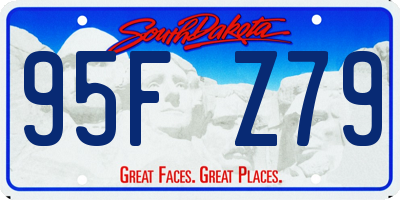 SD license plate 95FZ79