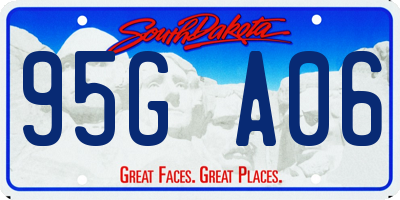 SD license plate 95GA06