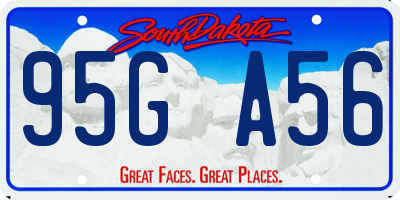 SD license plate 95GA56